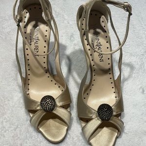 Yves Saint Laurent champagne heels